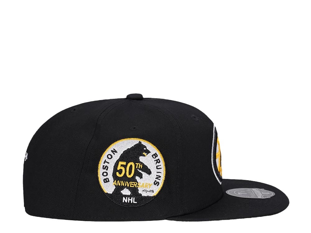 Mitchell & Ness Boston Bruins 50th Anniversary Vintage Edition Dynasty Fitted Hat