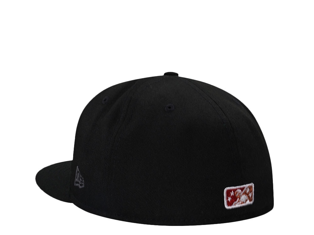 New Era Hickory Crawdads 25 Seasons Black Throwback 59Fifty Fitted Hat