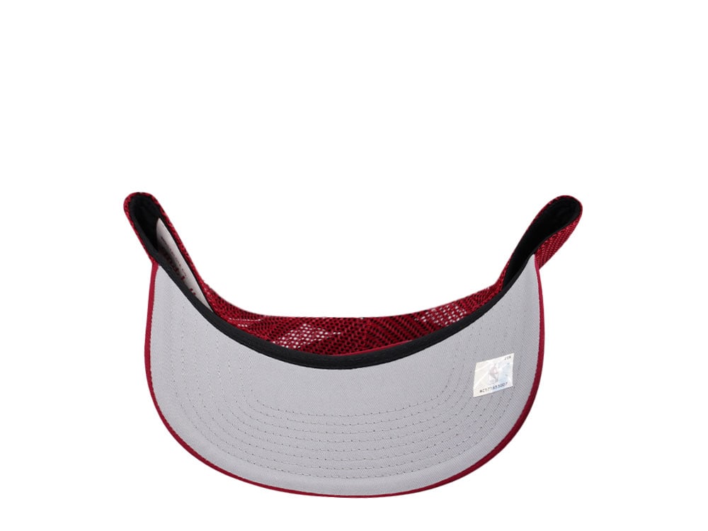 Mitchell & Ness Miami Heat Red Trucker Adjustable Fit Snapback Hat