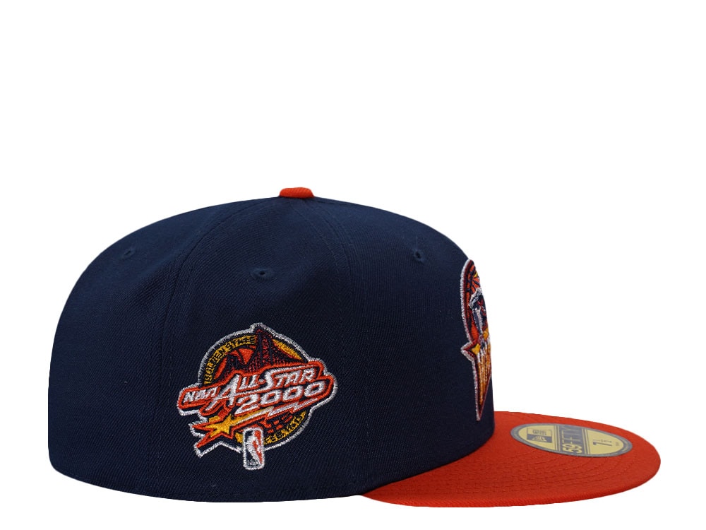 New Era Golden State Warriors All Star Game 2000 Ocean Blue Two Tone Edition 59Fifty Fitted Cap