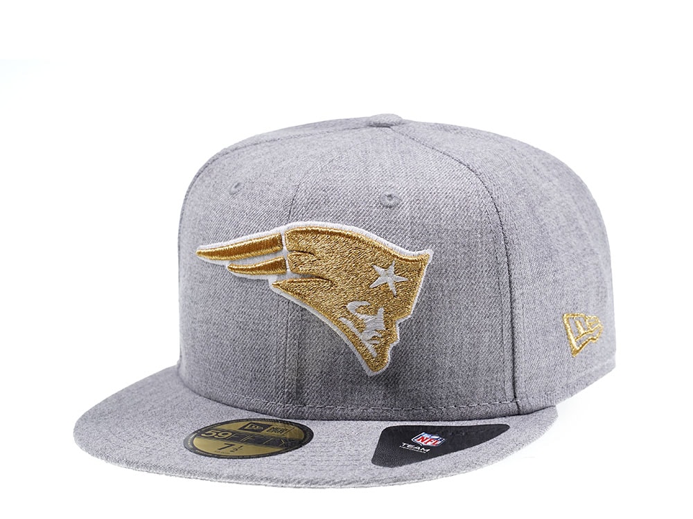 New Era New England Patriots Heather Gold Edition 59Fifty Fitted Hat