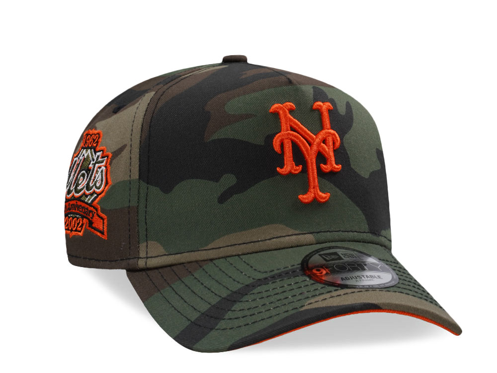 New Era New York Mets 40th Anniversary Camo Edition 9Forty A Frame Snapback Cap