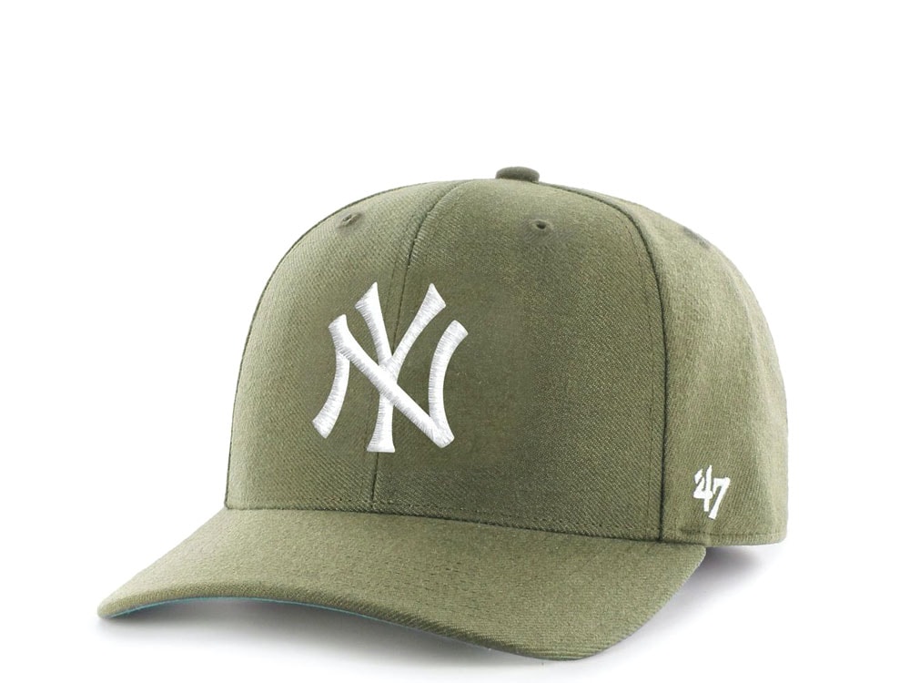 47Brand New York Yankees Cold Zone Classic DP Olive Snapback Hat