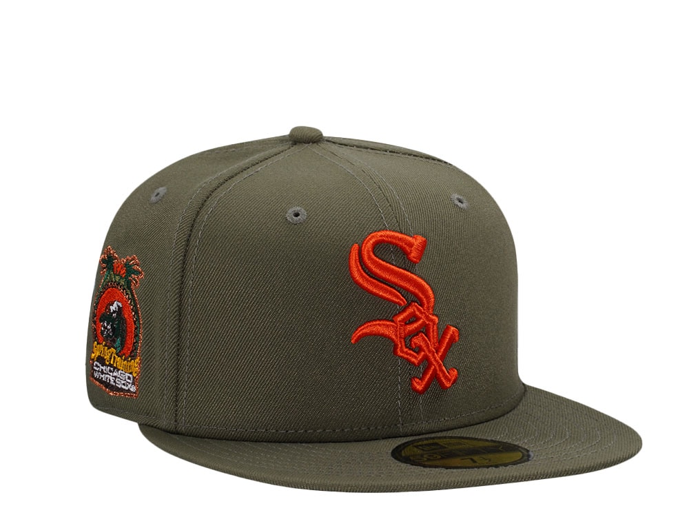 New Era Chicago White Sox Spring Training 1996 Olive Prime Edition 59Fifty Fitted Hat