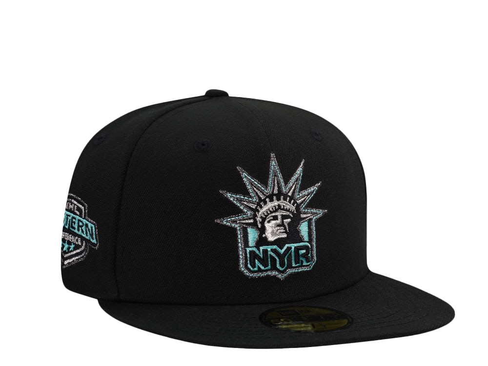 New Era New York Rangers Black Tiffany Prime Edition 59Fifty Fitted Hat