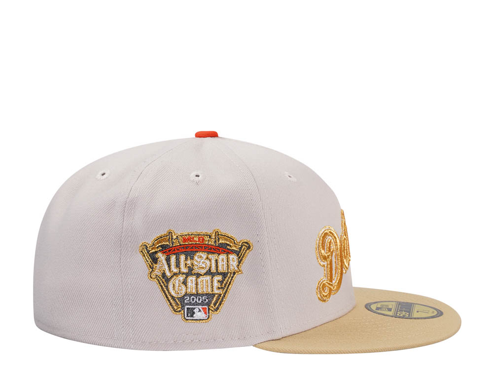 New Era Detroit Tigers All Star Game 2005 Stone Gold Two Tone Edition 59Fifty Fitted Hat