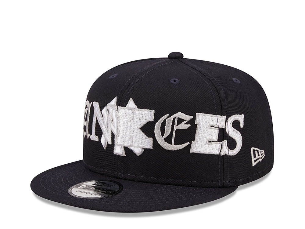 New Era New York Yankees Team Typography 9Fifty Snapback Hat
