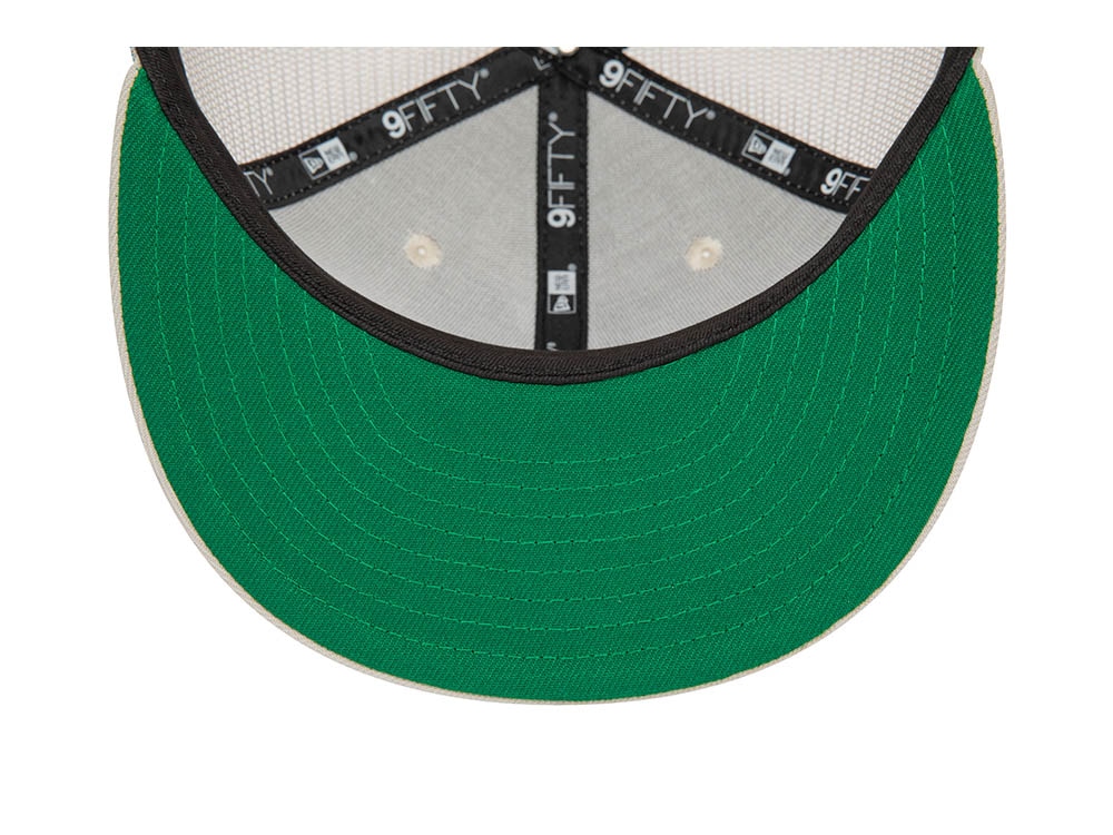 New Era Script Stone Throwback Edition 9Fifty Trucker Snapback Hat