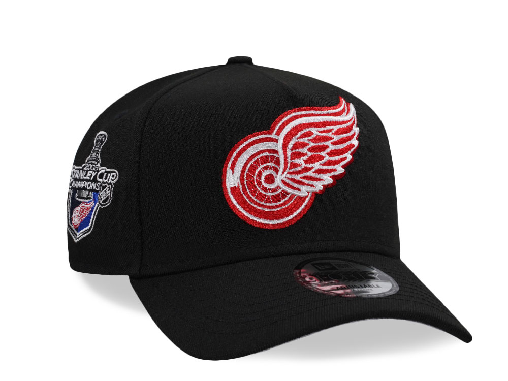 New Era Detroit Red Wings Stanley Cup Champions 2010 Black Edition 9Forty A Frame Snapback Hat