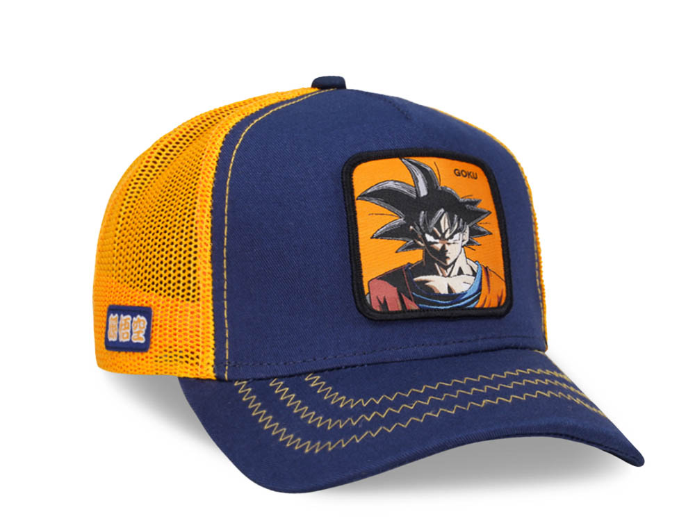 Capslab Dragon Ball Z Goku Blue/Orange Trucker Snapback Hat