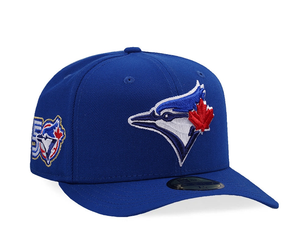 New Era Toronto Blue Jays 50th Anniversary Royal Blue Prime Edition 59Fifty Pre Curved Fitted Cap