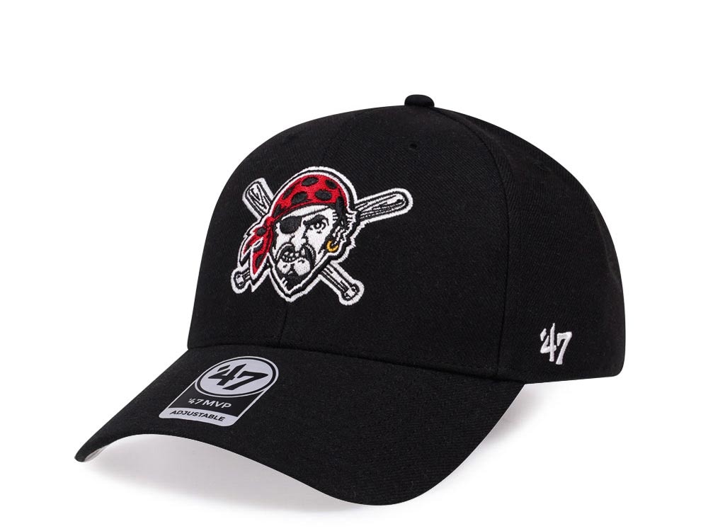 47Brand Pittsburgh Pirates Classic Black Strapback Hat