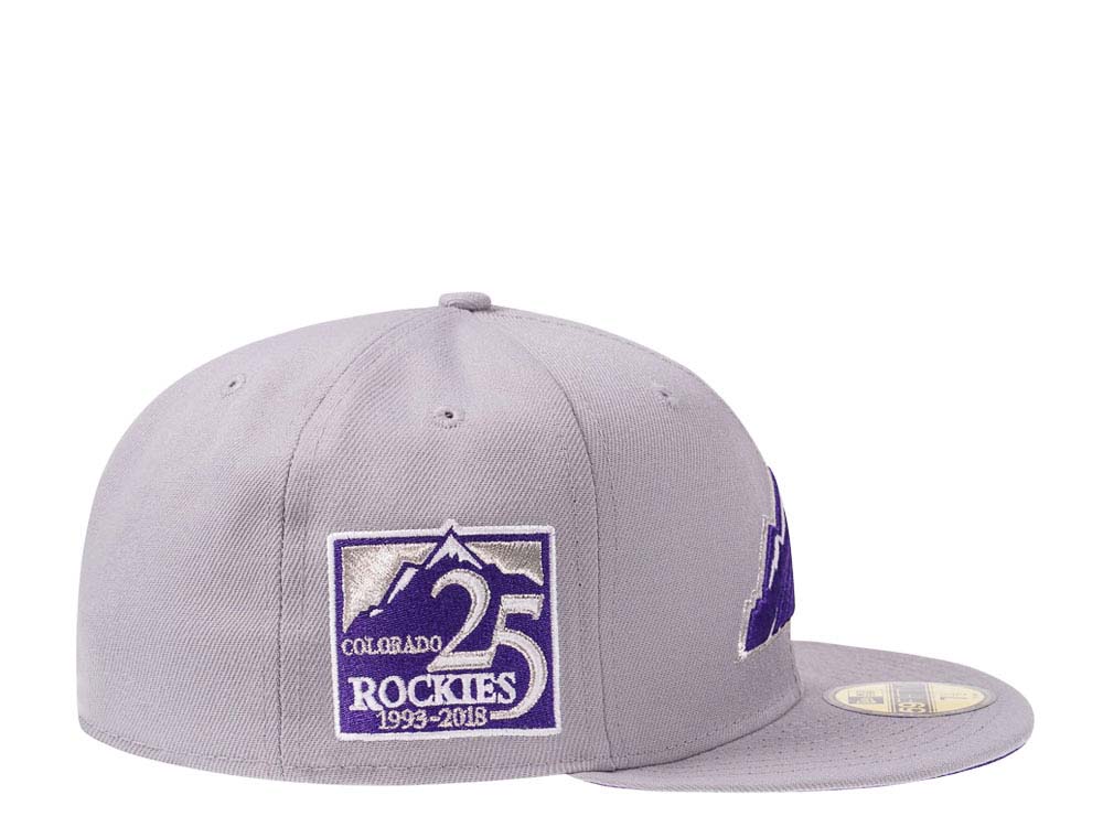 New Era Colorado Rockies 25th Anniversary Fresh Gray Edition 59Fifty Fitted Hat