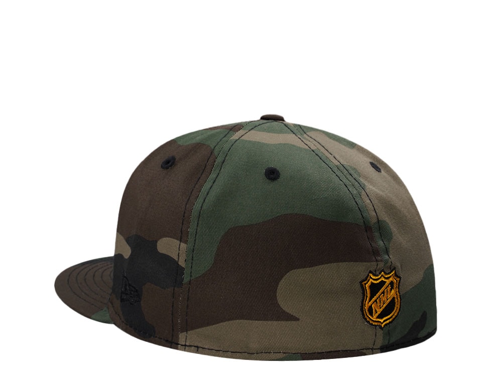 New Era Boston Bruins 50th Anniversary Woodland Camouflage Edition 59Fifty Fitted Cap