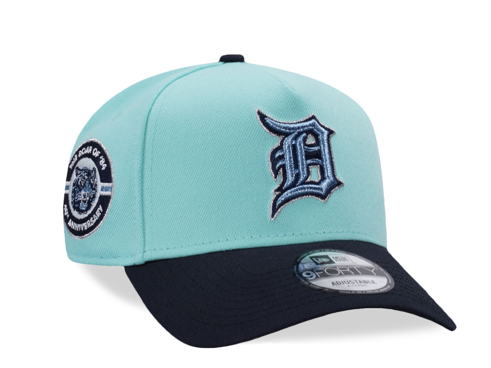 New Era Detroit Tigers 40th Anniversary Glacier Two Tone Edition 9Forty A Frame Snapback Cap