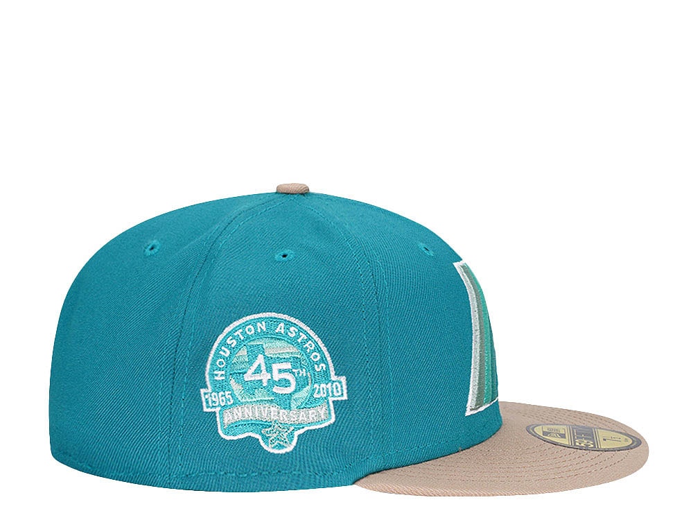 New Era Houston Astros 45th Anniversary Aqua Mint Prime Two Tone Edition 59Fifty Fitted Hat