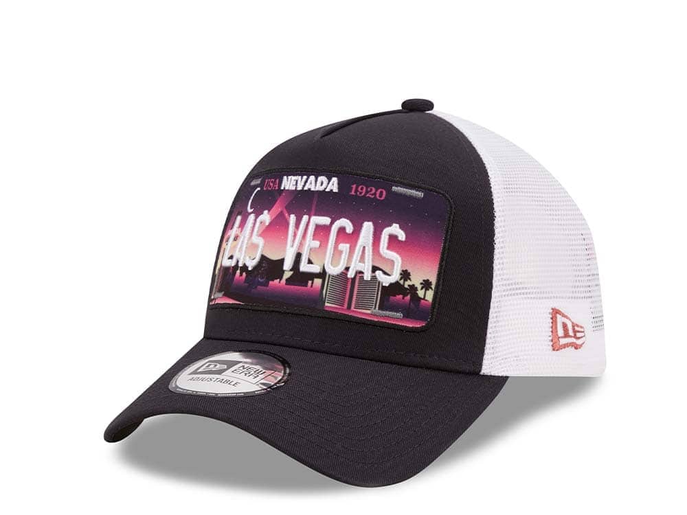 New Era Las Vegas License Plate A Frame Trucker Snapback Hat