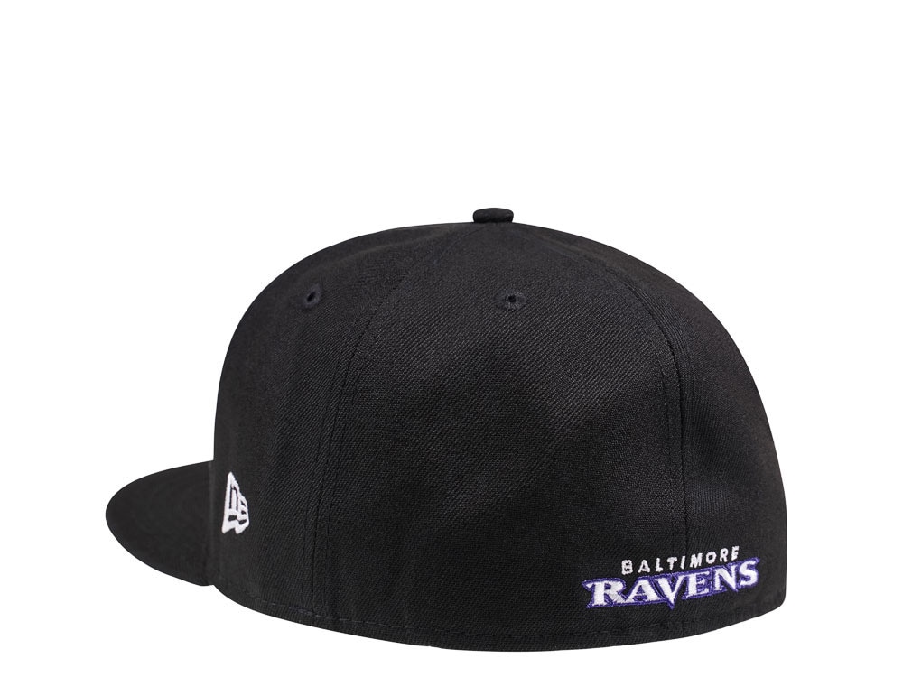 New Era Baltimore Ravens Alternate Logo Black Edition 59Fifty Fitted Hat