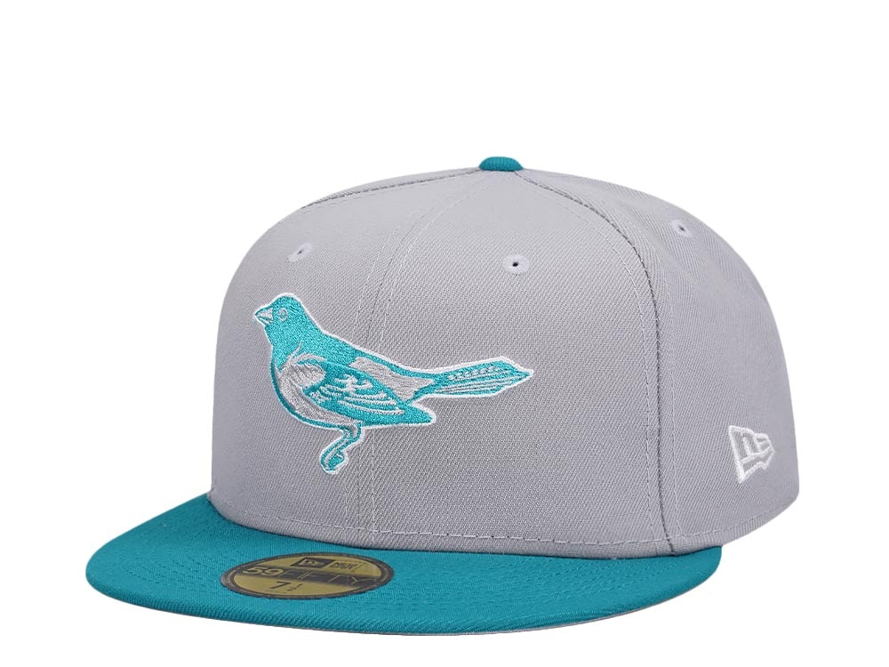 New Era Baltimore Orioles Gray Aqua Two Tone Edition 59Fifty Fitted Hat