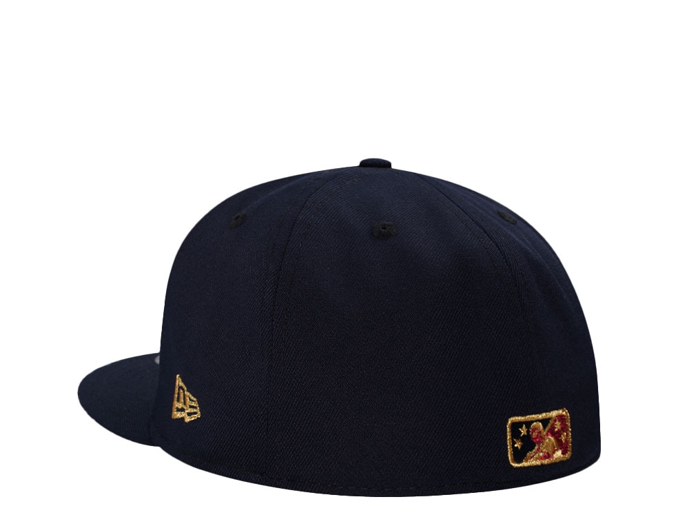 New Era Greenville Hornets Navy Metallic Edition 59Fifty Fitted Hat