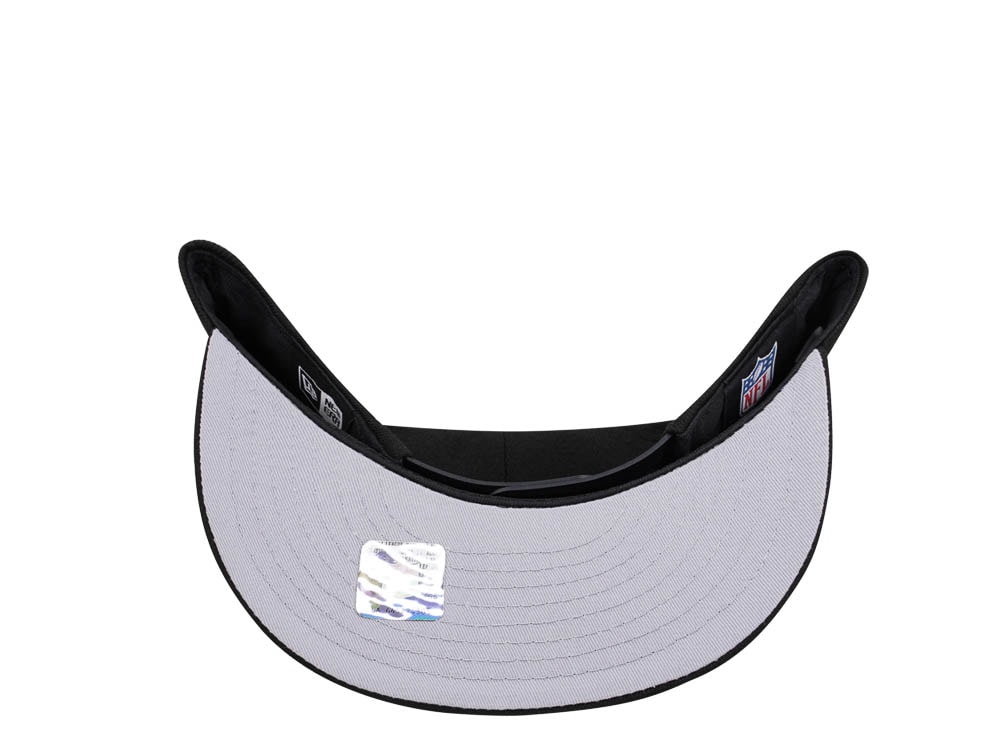New Era Seattle Seahawks Black Blue Detail Edition 9Fifty Snapback Hat