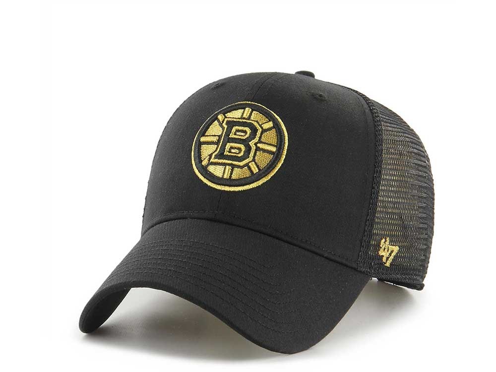 47Brand Boston Bruins Gold Classic Trucker Snapback Hat