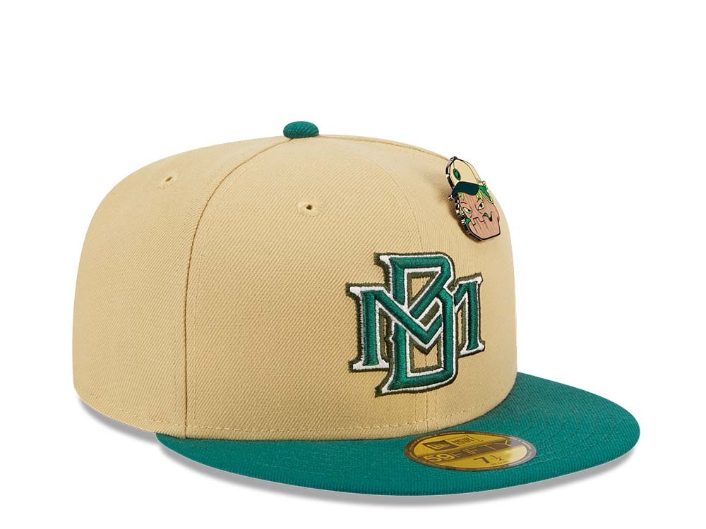 New Era Milwaukee Brewers The Elements Vegas Gold Two Tone Edition 59Fifty Fitted Hat