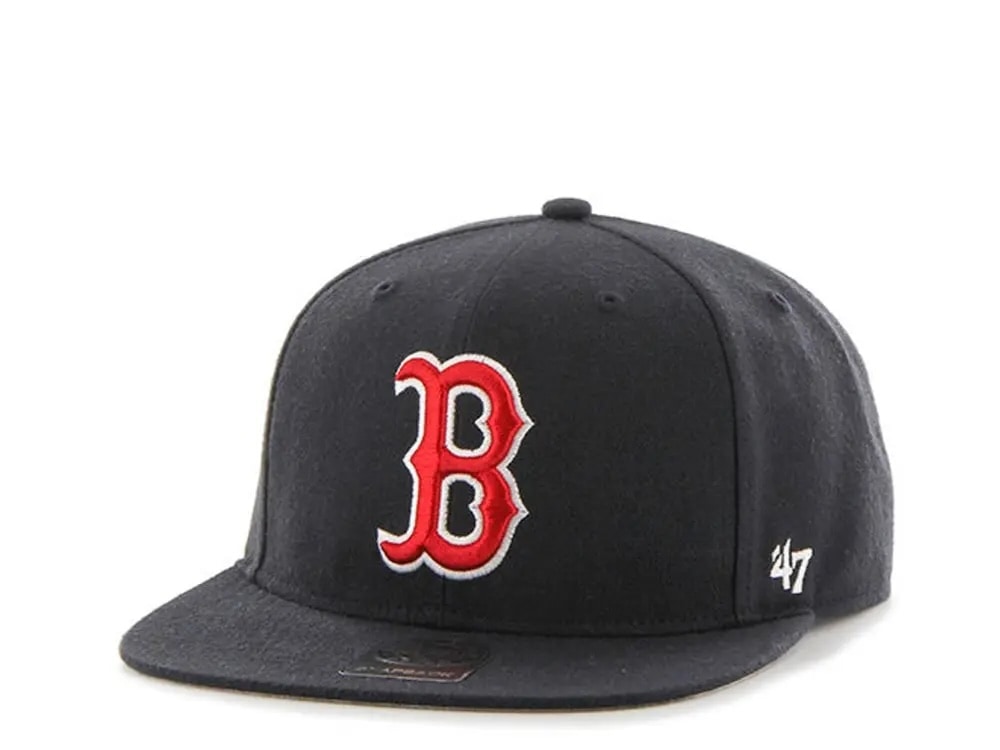 47brand Boston Red Sox No Shot Captain Snapback Hat