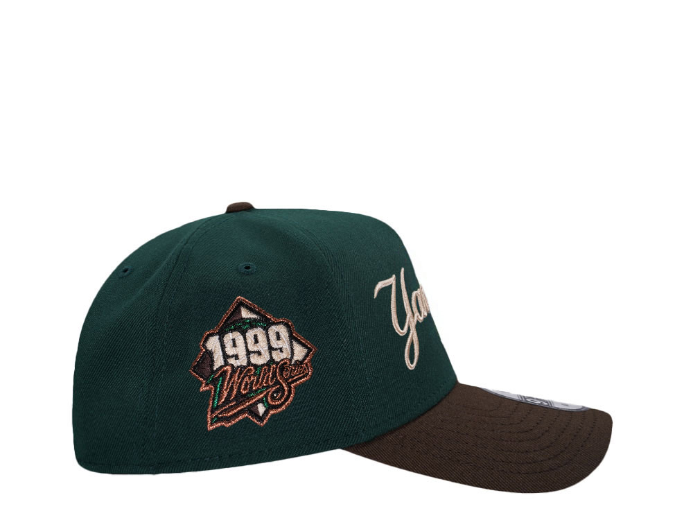 New Era New York Yankees World Series 1999 Script Two Tone 9Forty A Frame Snapback Hat