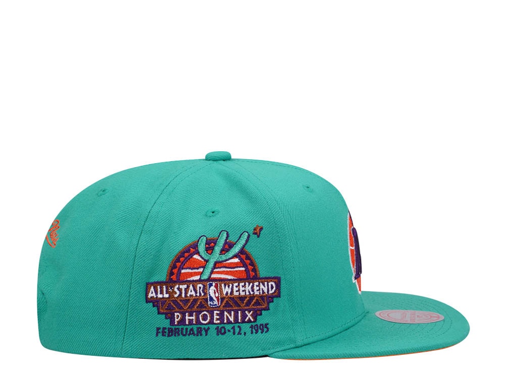 Mitchell & Ness Dallas Mavericks Desert Green Hardwood Classic All Star Weekend Snapback Hat