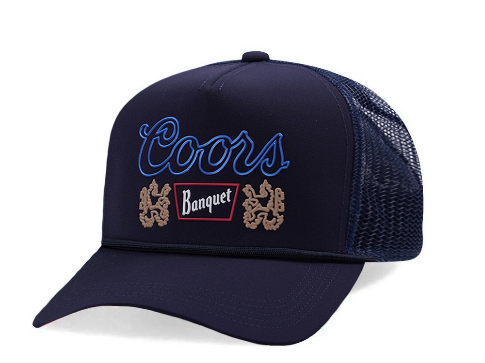 American Needle Coors Fremont Navy Edition Trucker Snapback Cap