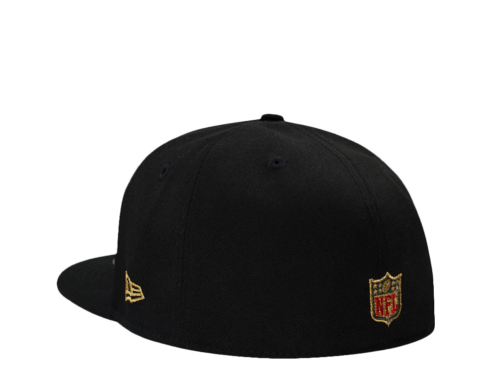 New Era San Francisco 49ers 60 Season Black Throwback Edition 59Fifty A Frame Fitted Hat
