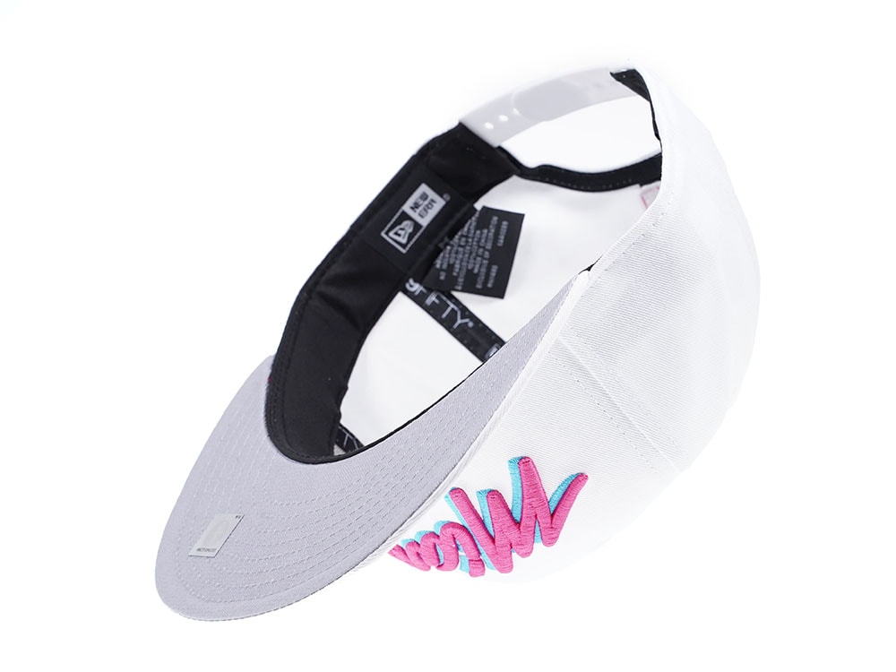 New Era Miami Heat Vice Edition White 9Fifty Snapback Hat