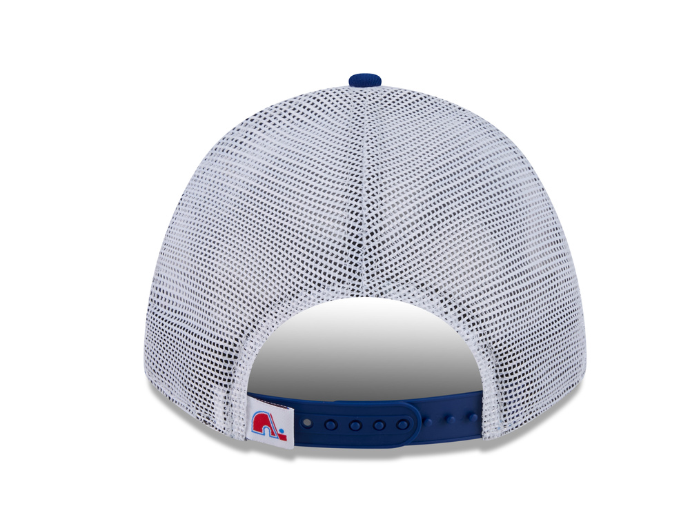 New Era Quebec Nordiques Official Team Color Edition 9Forty M Crown A Frame Trucker Snapback Cap