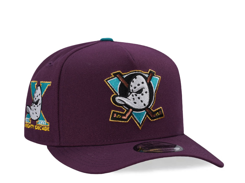 New Era Anaheim Ducks 10th Anniversary Plum Prime Edition 9Fifty Snapback Cap
