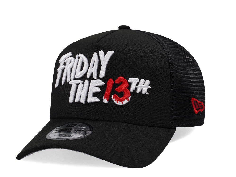New Era Friday the 13th Black Trucker Prime Edition 9Forty A Frame Snapback Hat