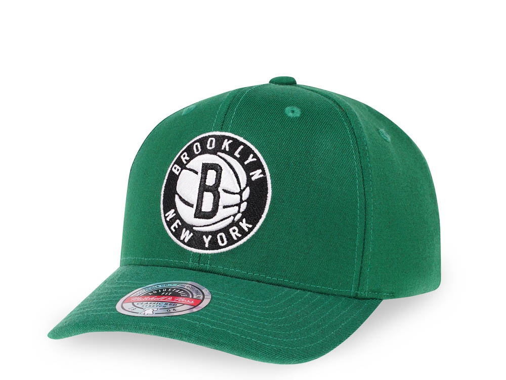 Mitchell & Ness Brooklyn Nets Green Red Line Flex Snapback Hat