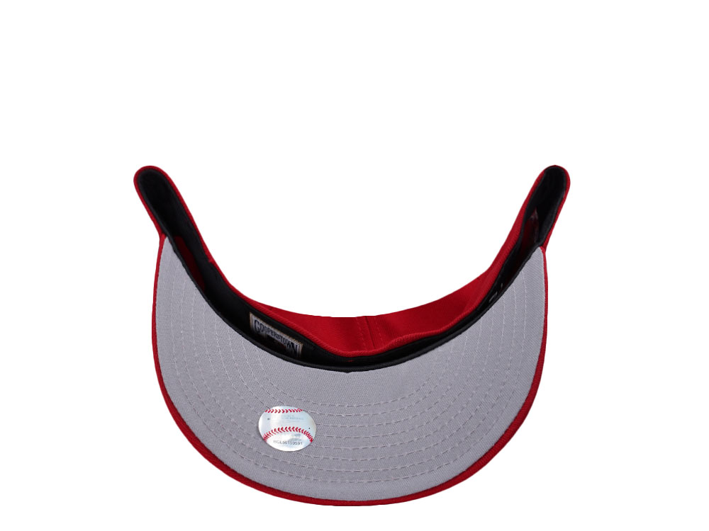 New Era New York Yankees World Series 1999 Scarlet Prime Edition 59Fifty Pre Curved Fitted Cap