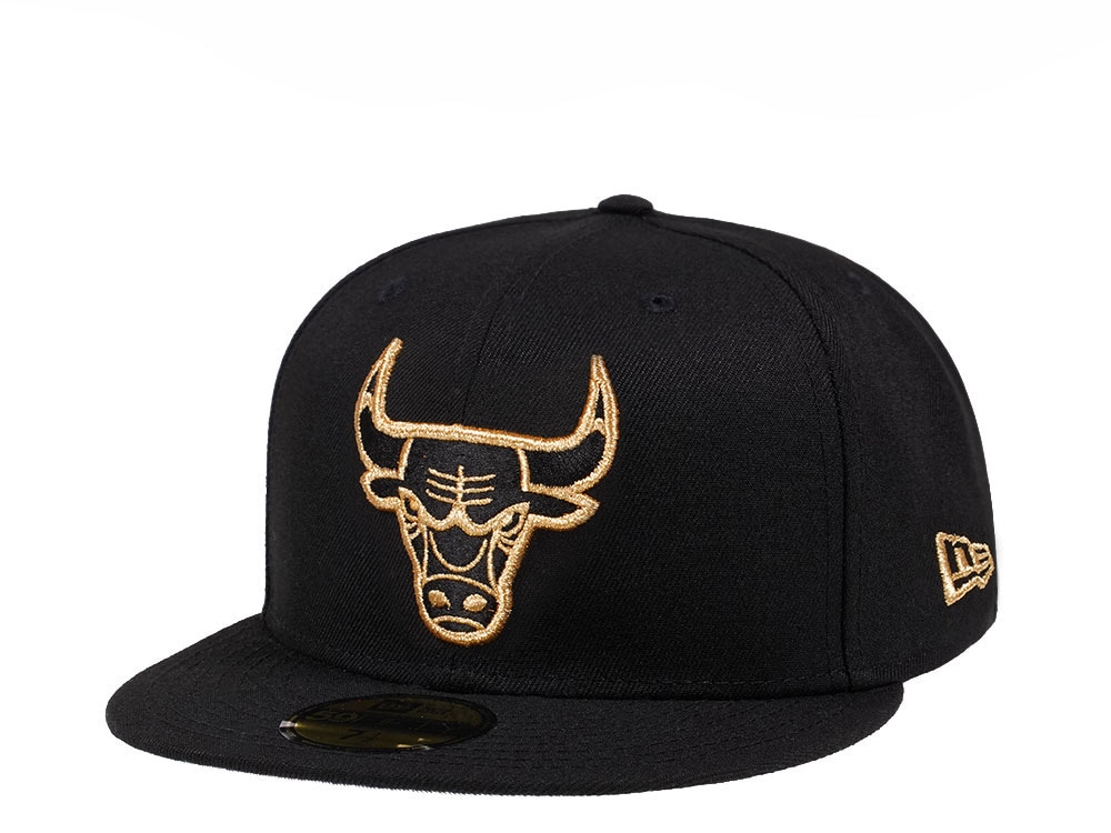 New Era Chicago Bulls All About Black and Gold 59Fifty Fitted Hat