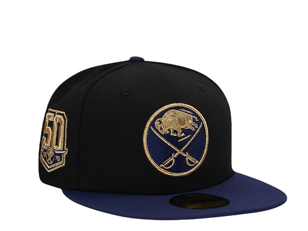 New Era Buffalo Sabres 50th Anniversary Black Two Tone Edition 59Fifty Fitted Cap