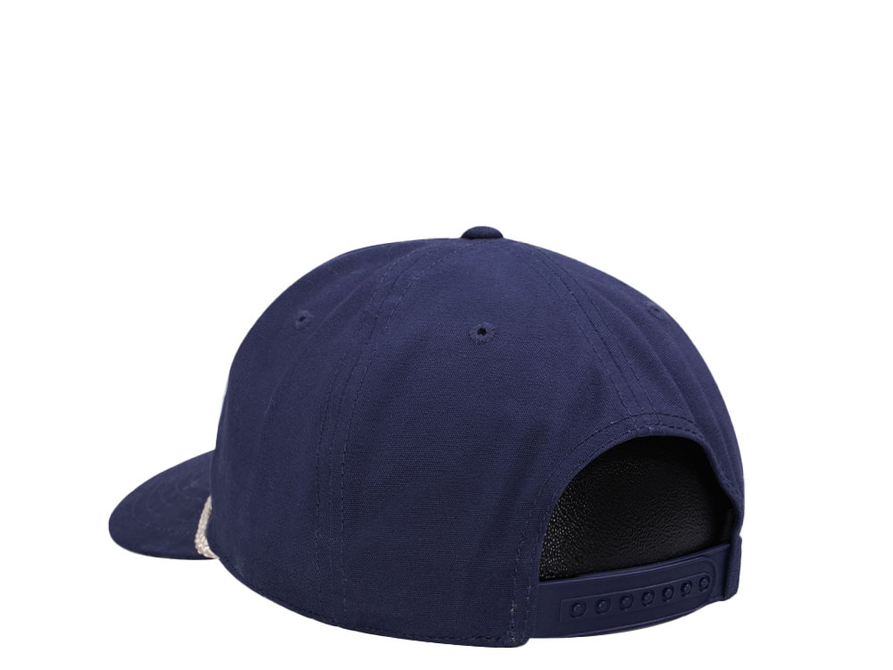 American Needle Old Style Canvas Cappy Navy Casual Snapback Hat