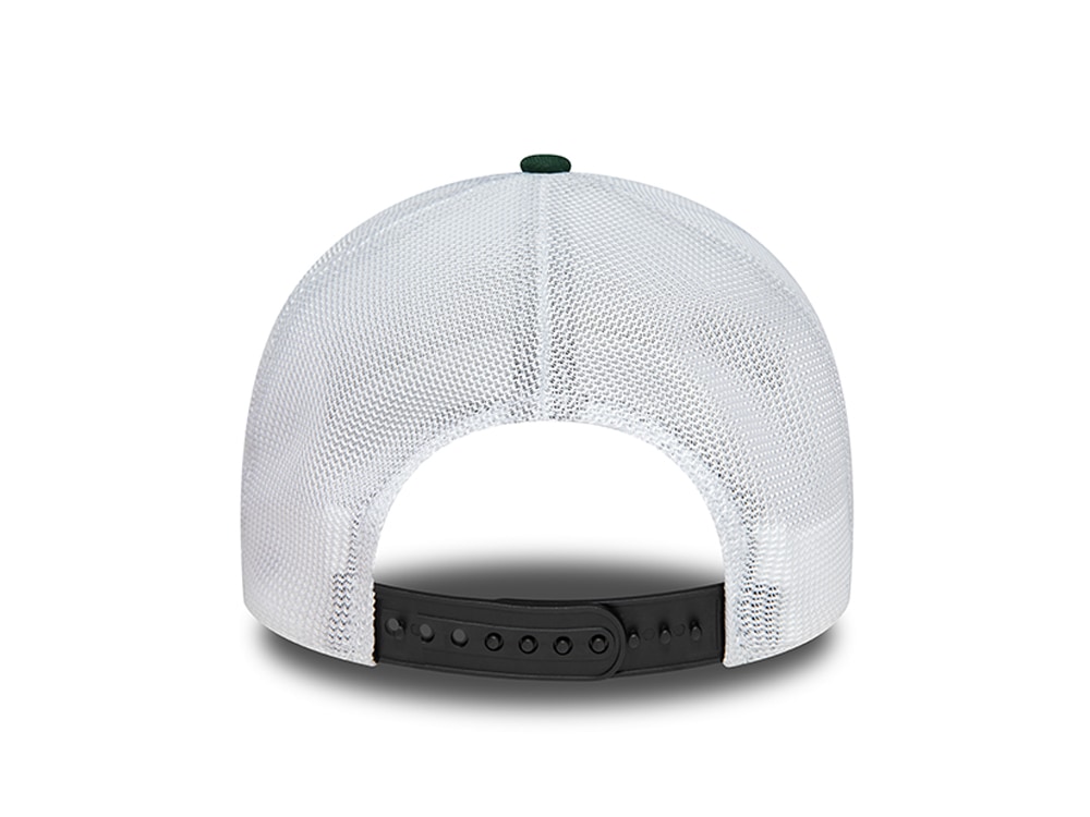 New Era Washed Patch Green A Frame Trucker Snapback Hat