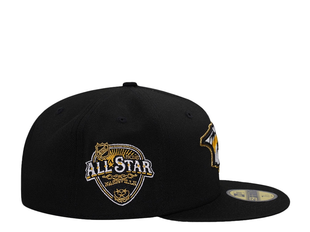 New Era Nashville Predators All Star Game 2016 Black Gold Edition 59Fifty Fitted Hat