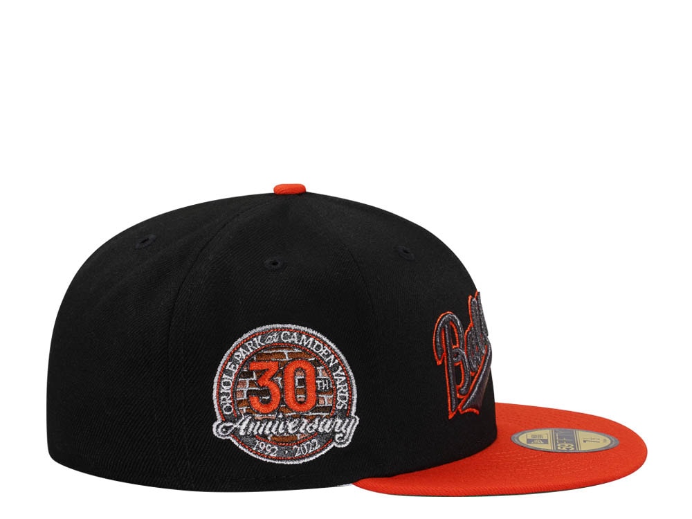 New Era Baltimore Orioles 30th Anniversary Metallic Throwback Two Tone Edition 59Fifty Fitted Hat
