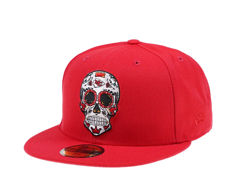 New Era Kansas City Chiefs Skull Edition 59Fifty Fitted Hat