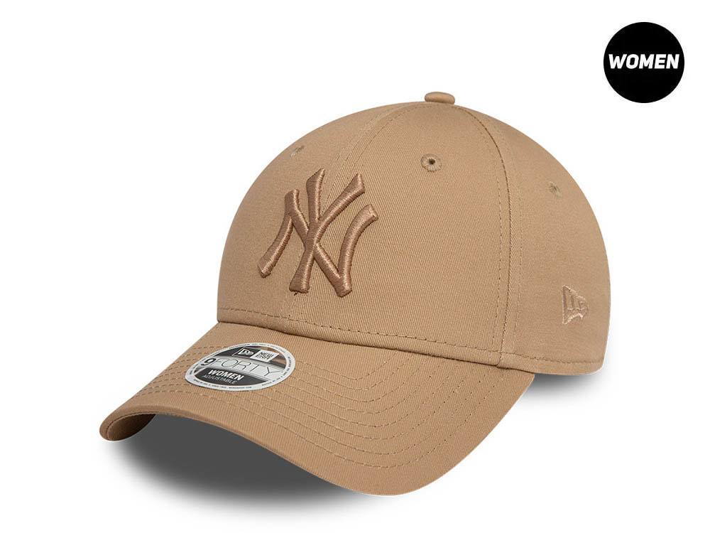 New Era New York Yankees League Essential Camel Womens 9Forty Strapback Hat