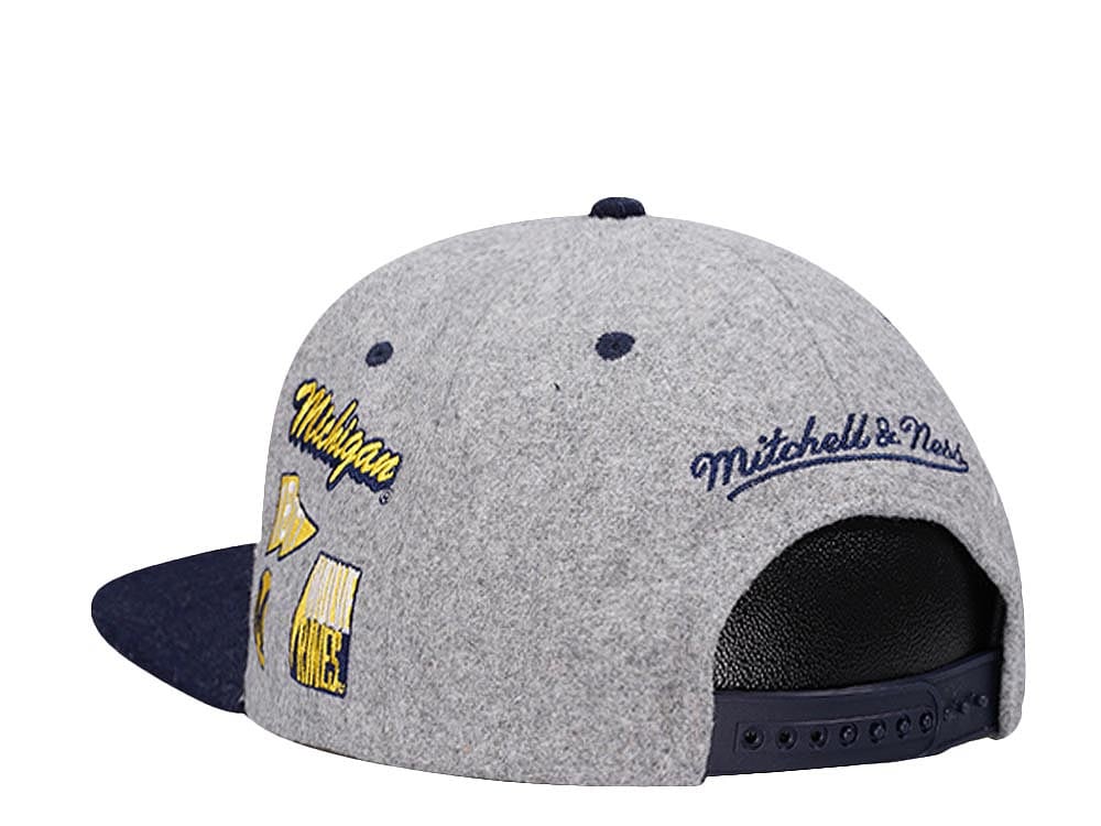 Mitchell & Ness University of Michigan NCAA Melton Patch Snapback Hat