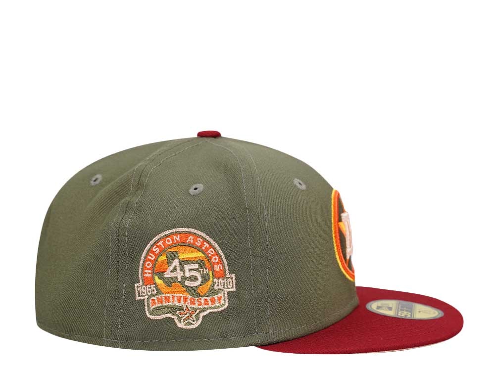 New Era Houston Astros 45th Anniversary Olive Two Tone Edition 59Fifty Fitted Hat