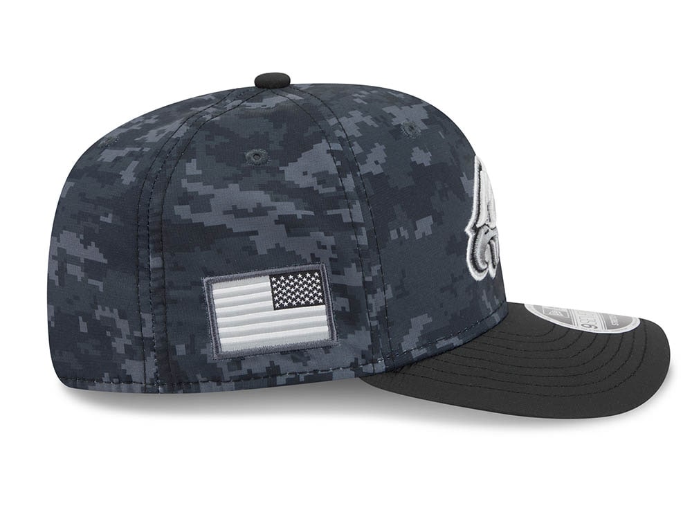New Era Philadelphia Eagles NFL Salute to Service 2026 Digi Camo Black 9Seventy Stretch Snapback Cap