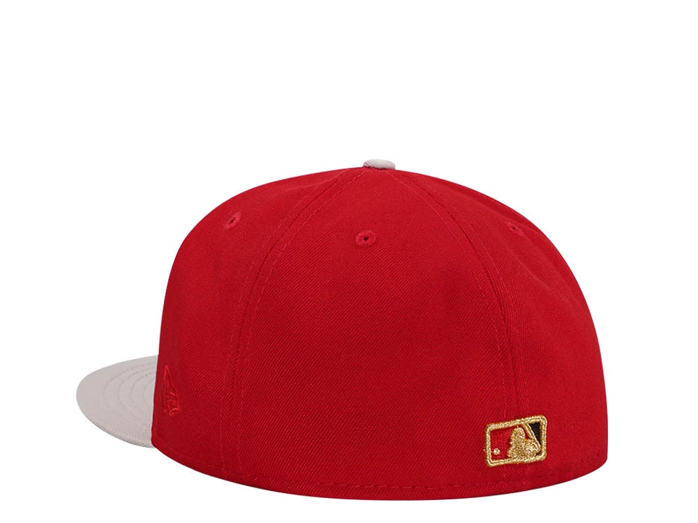 New Era Anaheim Angels 60th Anniversary Scarlet Edition 59Fifty Fitted Hat